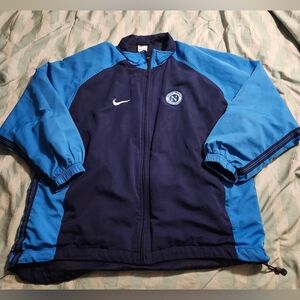 Nike SSC Napoli 90s Vintage Football Soccer Windbreaker Jacket Men's Size Medium